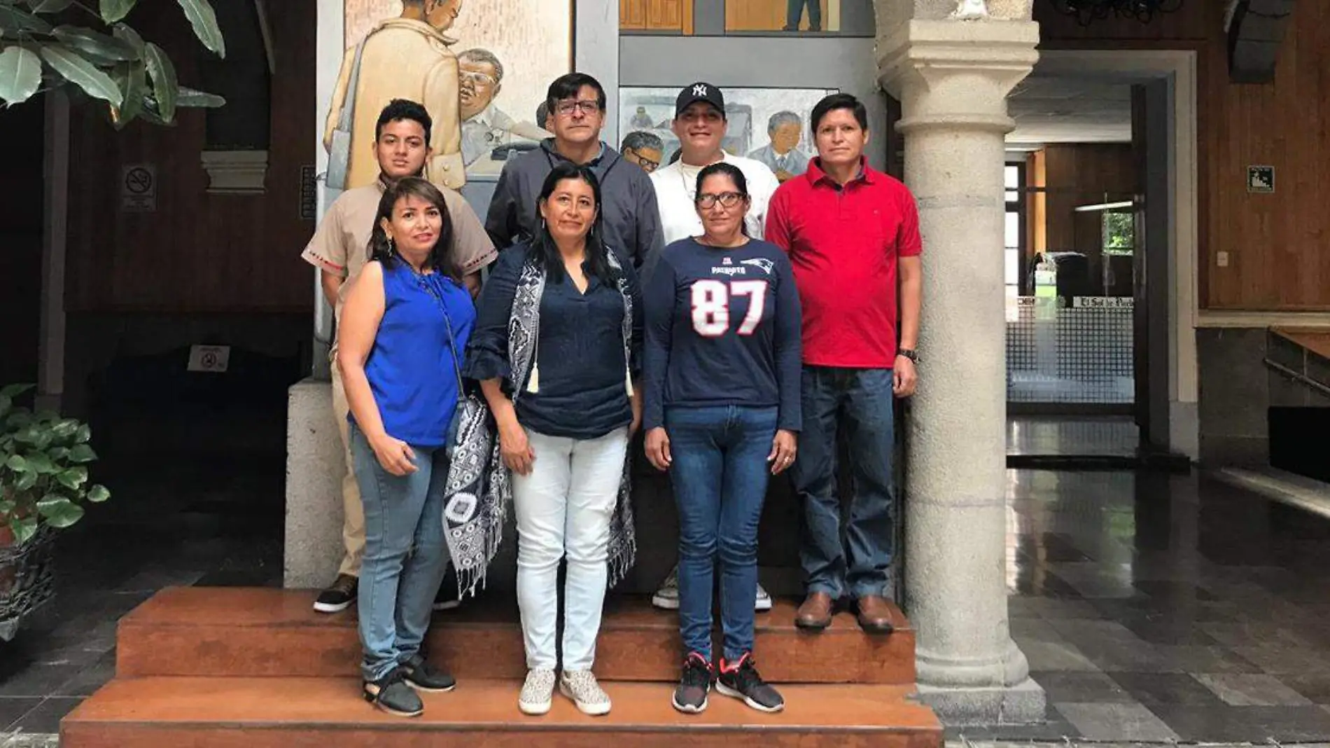 Un grupo de estudiantes ecuatorianos que llegaron el pasado 2 de abril a Puebla para completar sus estudios de doctorado